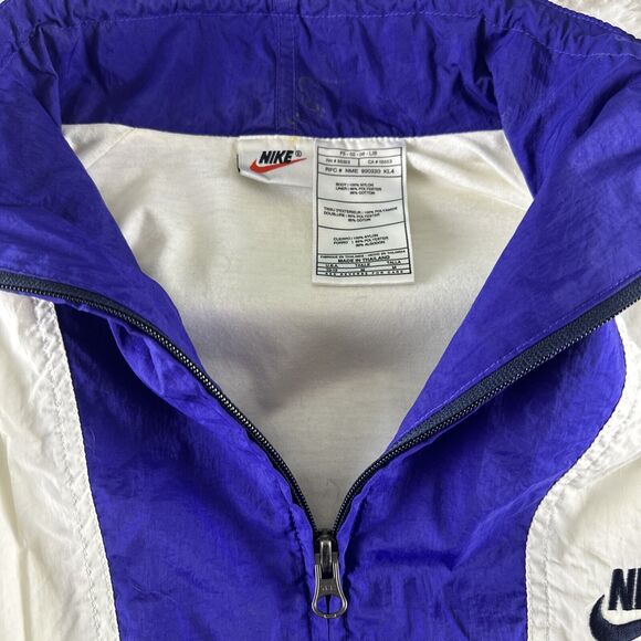 Nike‎ Vintage 90s Jacket Womens Medium Windbreaker Colorblock Full Zip - Picture 2 of 16